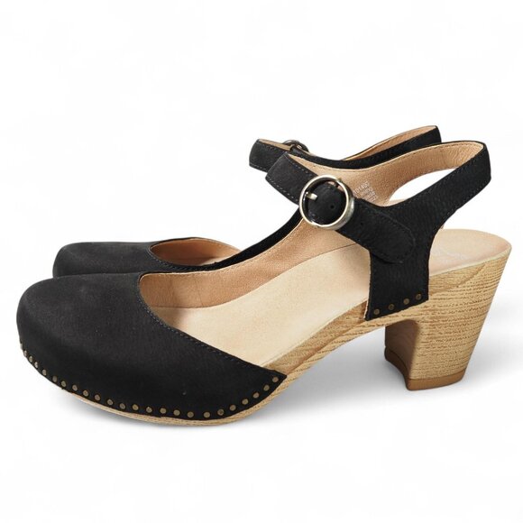 Dansko Black and Tan Women's Sandals - Picture 2 of 13